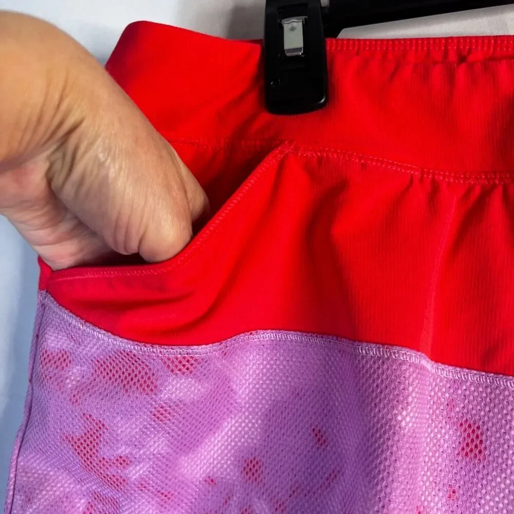 Adidas Two Tone Colorblock Front‎ Pleat Golf Skort Skirt Shorts Liner Size Large